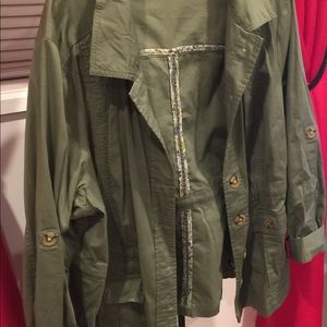 Military green jacket